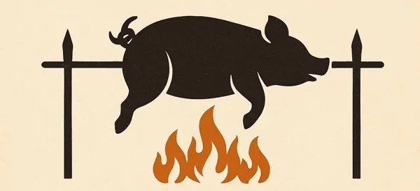 Cochon à la broche et concert au camping Le Plô  Sévérac d&rsquo;Aveyron