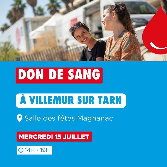 Collecte de sang Salle des Fêtes de Magnanac Villemur-sur-Tarn