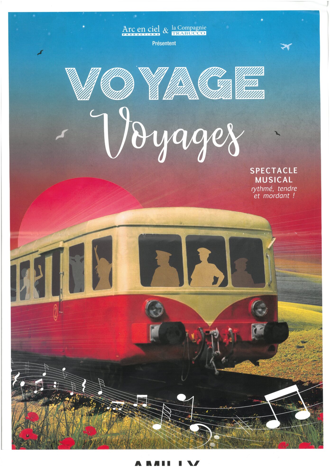 Comédie Musicale VOYAGE, voyages Amilly