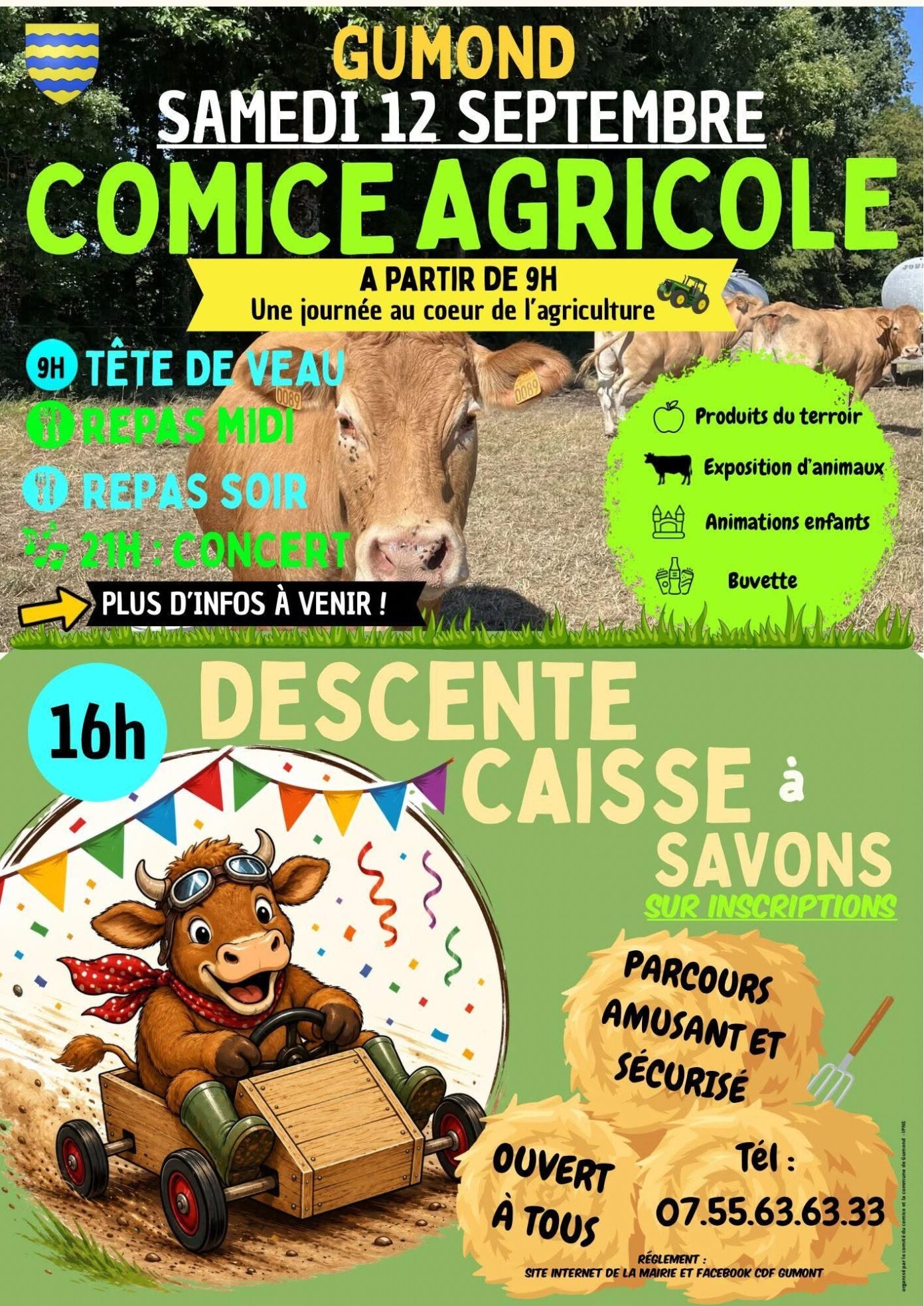 Comice agricole et Descente caisse à savons Gumond