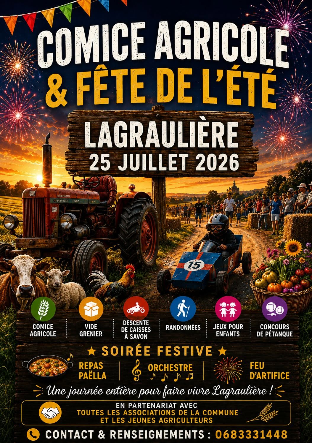 Comice agricole et fête de l’été Lagraulière