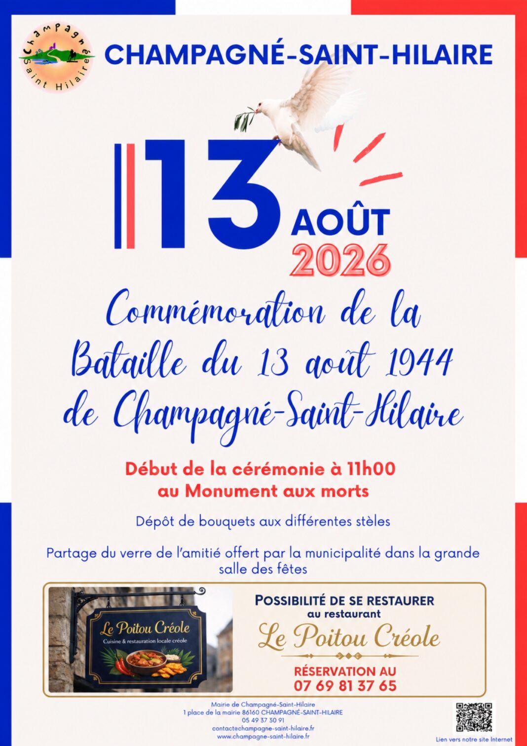 Commémoration de la bataille de Champagné-Saint-Hilaire Champagné-Saint-Hilaire