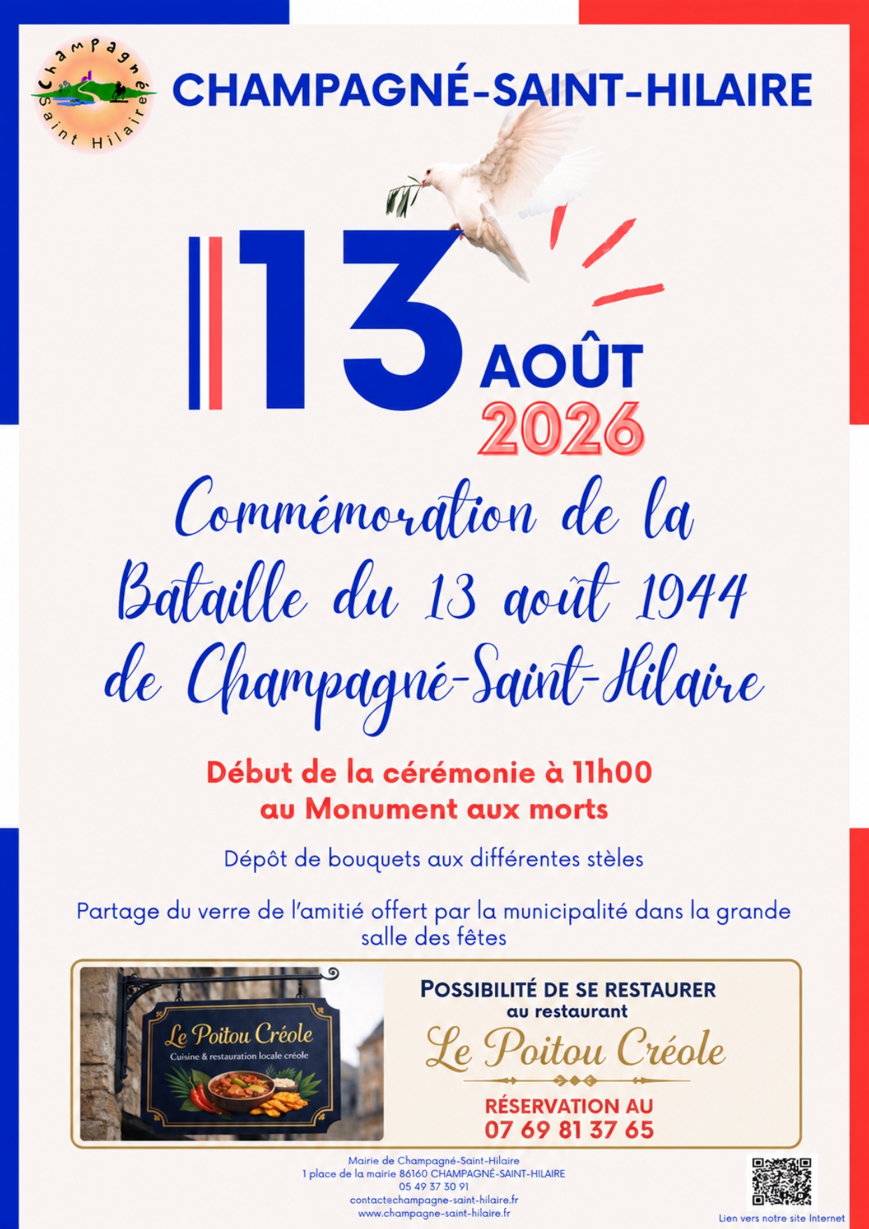 Commémoration de la bataille de Champagné-Saint-Hilaire Champagné-Saint-Hilaire 2026-08-13