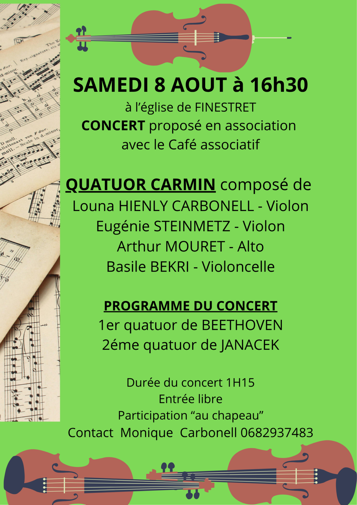 CONCERT À FINESTRET  Finestret