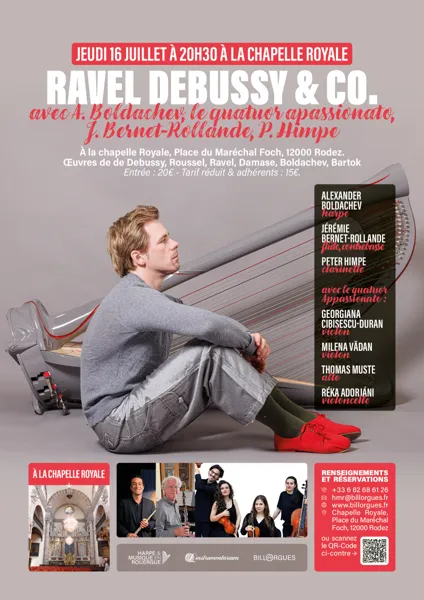 Concert à la Chapelle Royale RAVEL,DEBUSSY & CO  Rodez