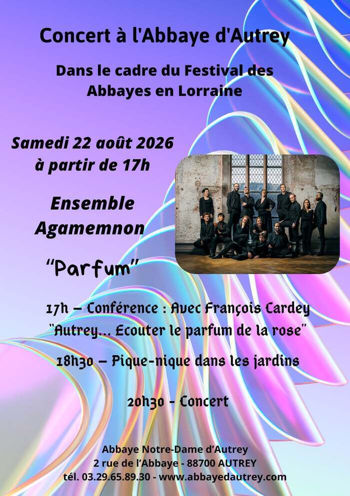 Concert à l’Abbaye d’Autrey, Abbaye Notre-Dame d’Autrey, Autrey