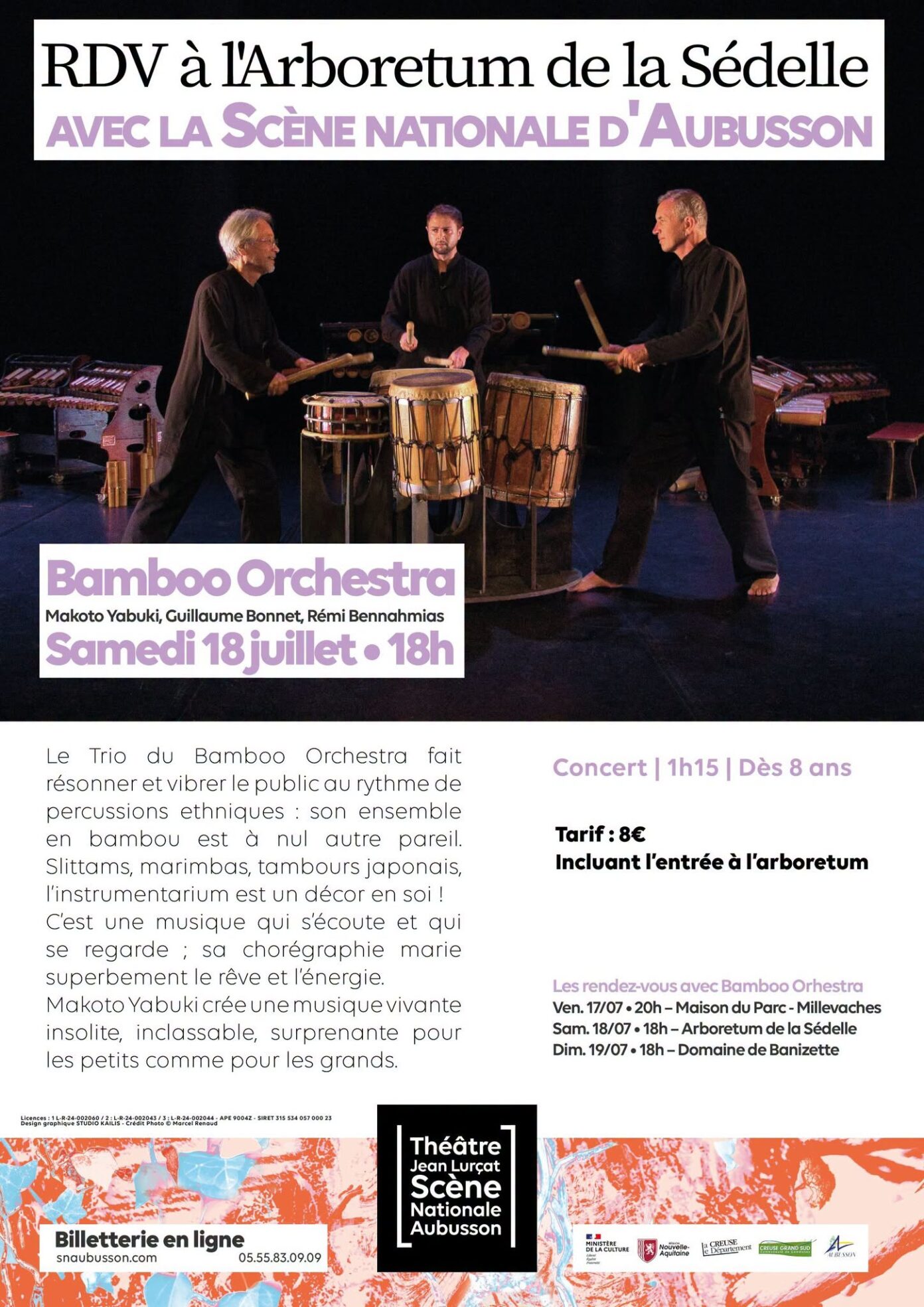 Concert à l’Arboretum de la Sédelle avec la Scène Nationale d’Aubusson Crozant