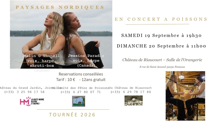 Concert à l’Orangerie du Château de Riaucourt à Poissons, Château, Poissons