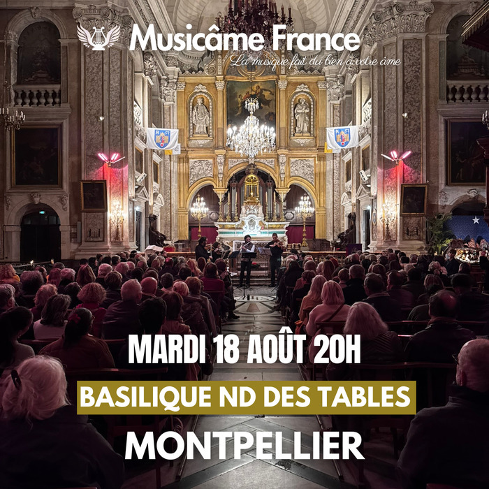 Concert à Montpellier : Ravel, Debussy, Cantemir, Bach, Puccini, Doppler, Vivaldi, Basilique Notre Dame des Tables, Montpellier