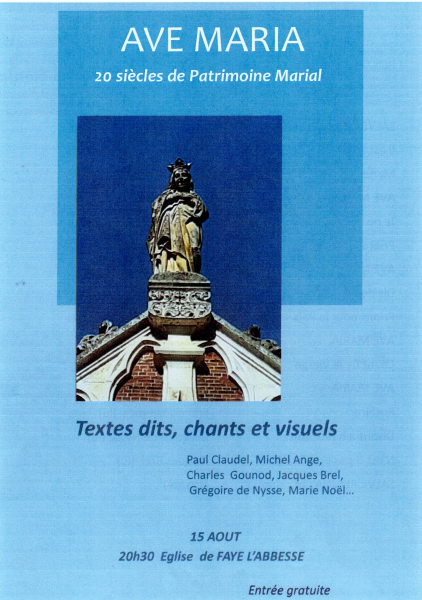 Concert Ave Maria  Faye-l&rsquo;Abbesse