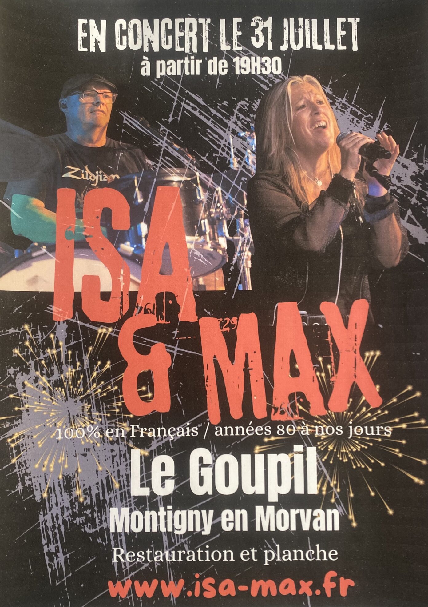 Concert avec Vincent Cournède restaurant Le Goupil Montigny-en-Morvan