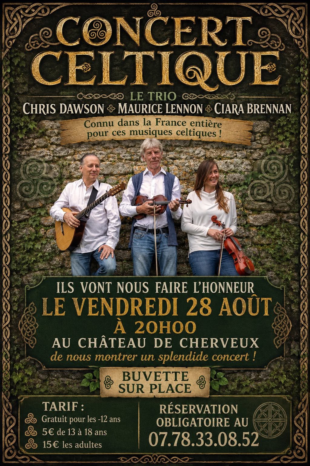Concert celtique Château de Cherveux Cherveux