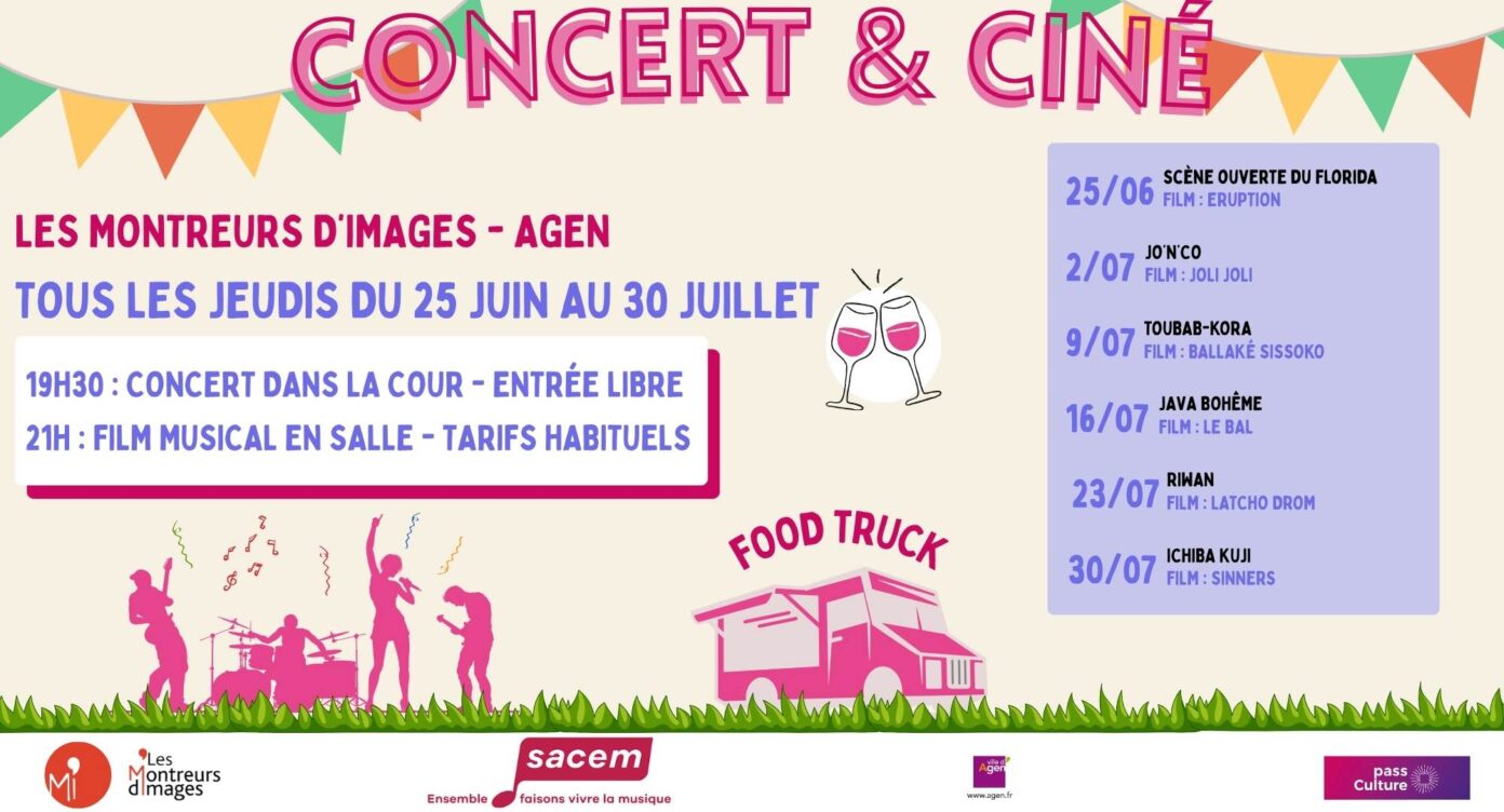 Concert & ciné ! Cinéma Les Montreurs d’Images Agen