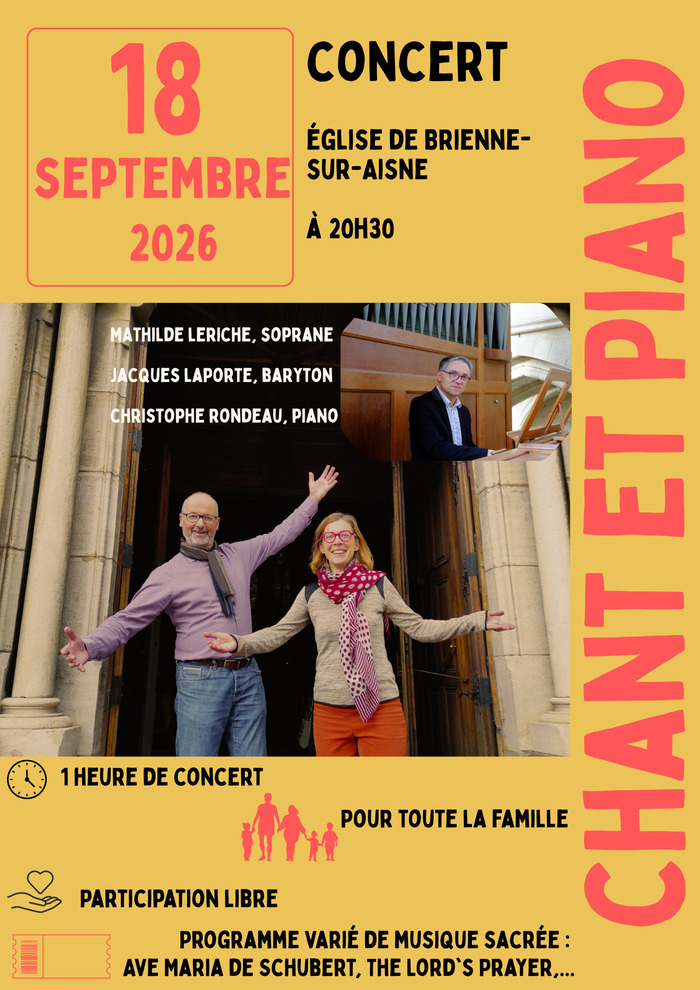 Concert de chants sacrés, Eglise Saint-Jean-Baptiste, Brienne-sur-Aisne