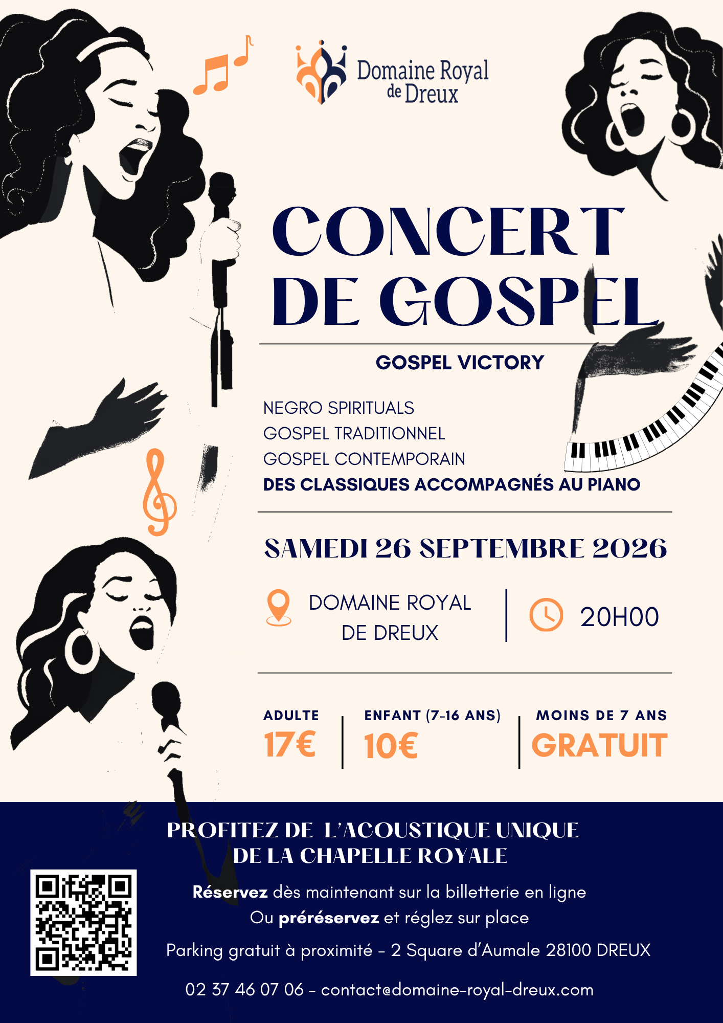 Concert de gospel 2 Square d'Aumale Dreux 2026-09-26