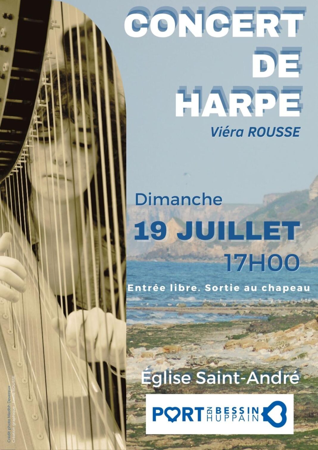Concert de harpe à l’Eglise Saint-André de Port-en Bessin Eglise Saint-André de Port-en-Bessin Port-en-Bessin-Huppain