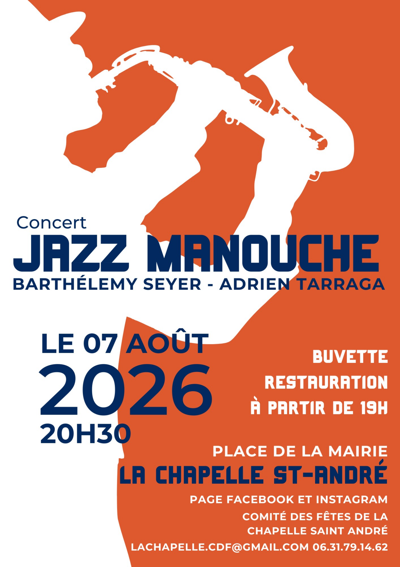 Concert de Jazz Manouche Place la mairie La Chapelle-Saint-André