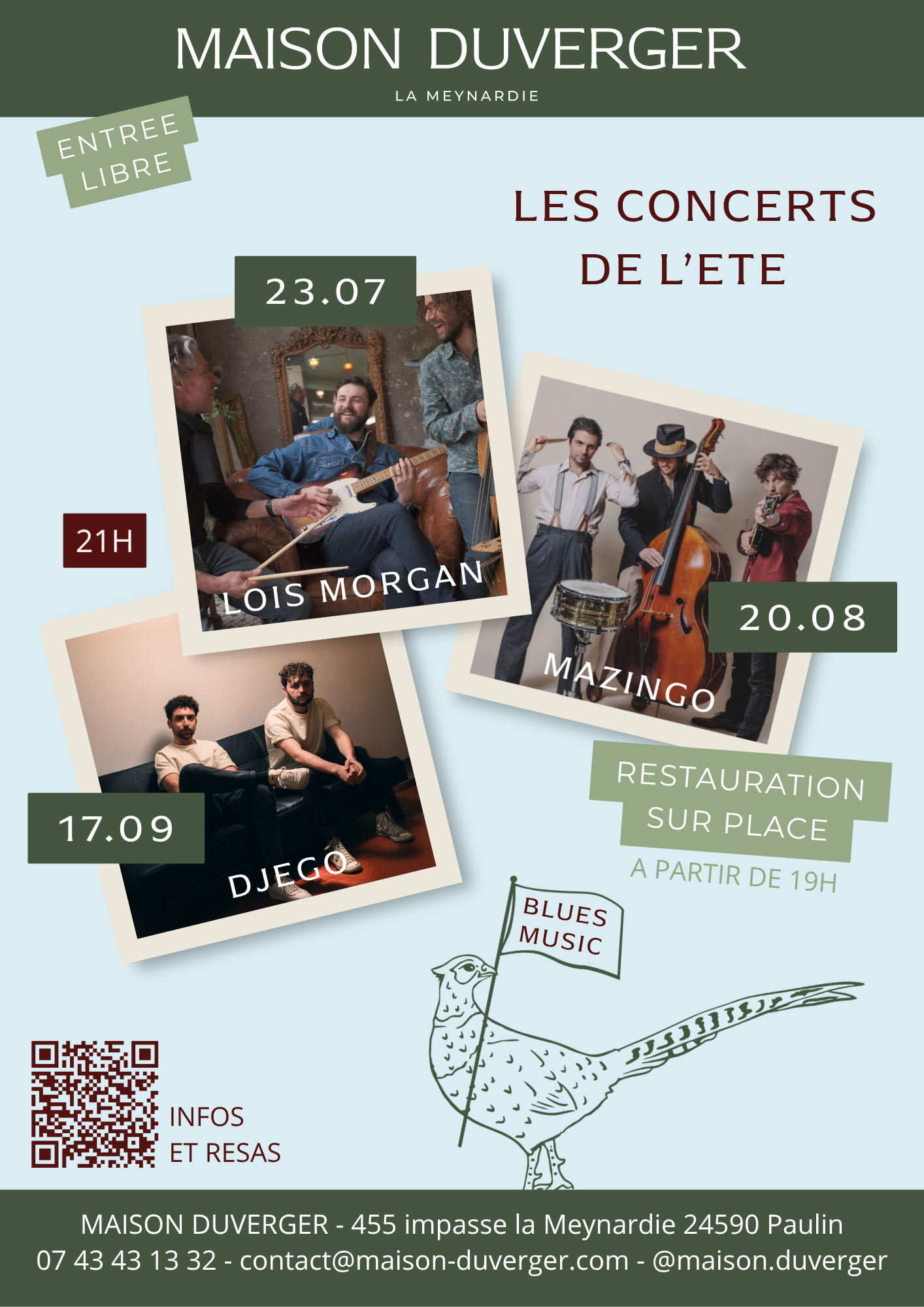 Concert de Mazingo [Les concerts de l'été à la Maison Duverger] Impasse la Meynardie Paulin 2026-08-20