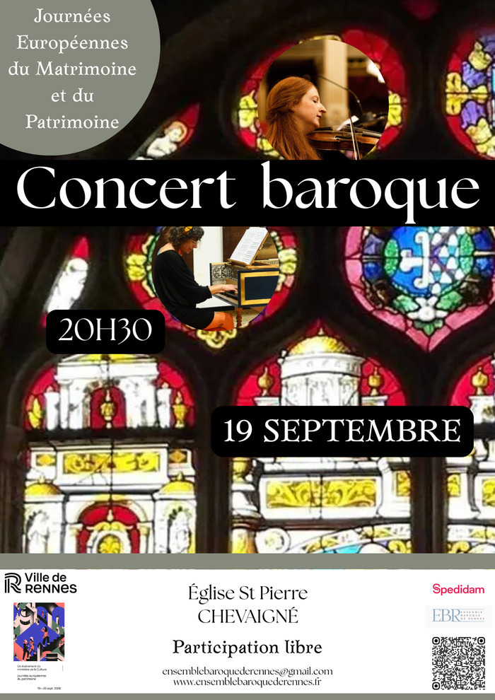 Concert de Musique Baroque à l&rsquo;église Saint Pierre Église Saint-Pierre Chevaigné