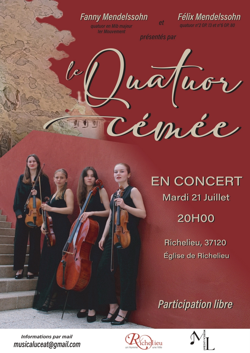 Concert du Quatuor Cémée Richelieu