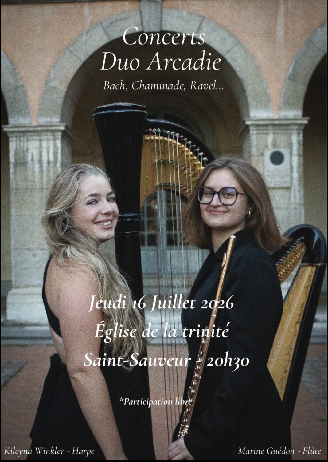 Concert Duo Arcadie SAINT-SAUVEUR-DE-GIVRE-EN-MAI Bressuire
