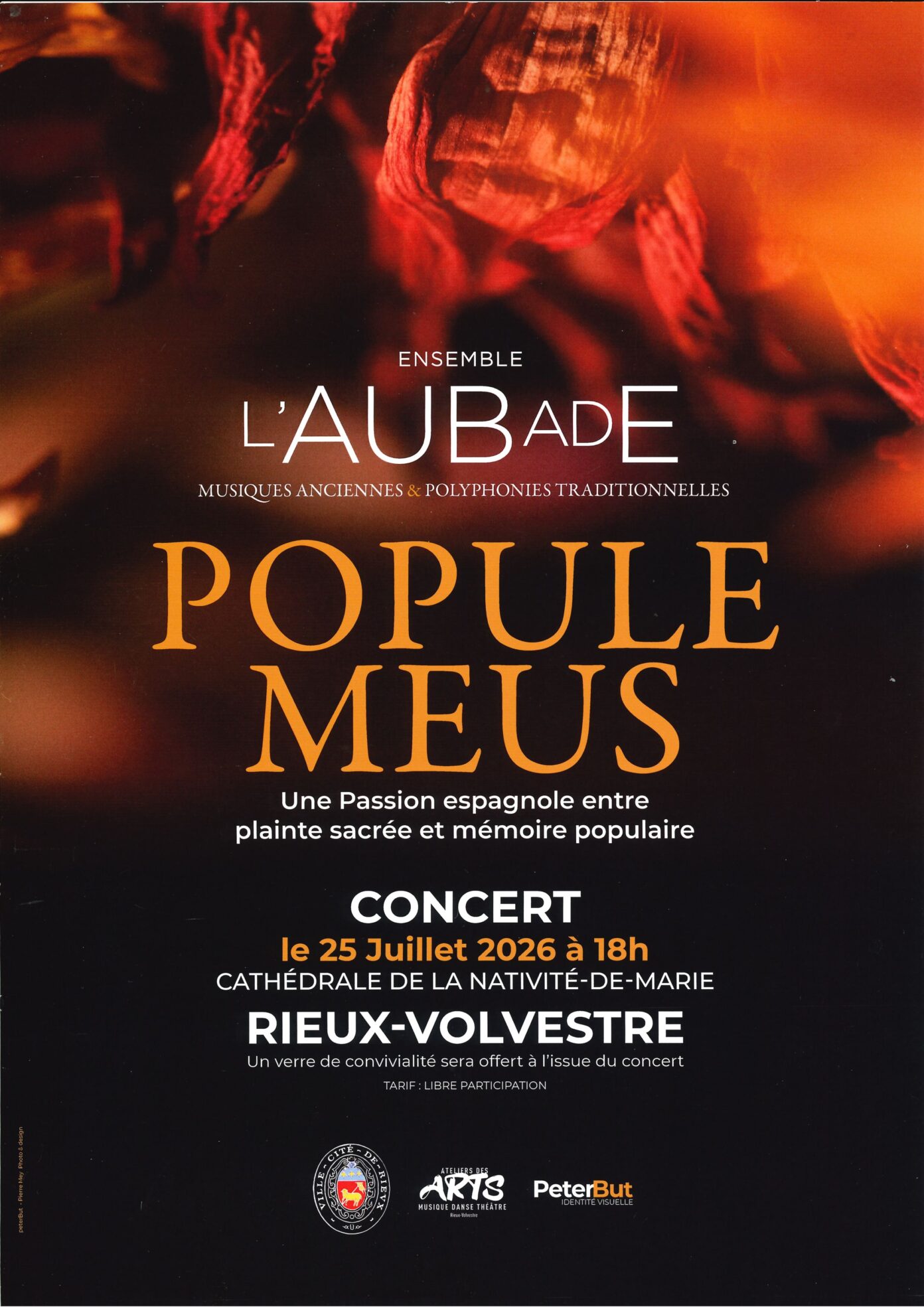 CONCERT ENSEMBLE L&rsquo;AUBADE CATHÉDRALE DE LA NATIVITÉ DE MARIE Rieux-Volvestre