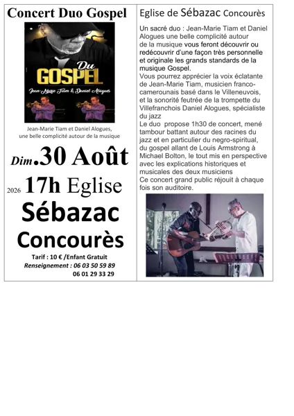 Concert Gospel  Sébazac-Concourès