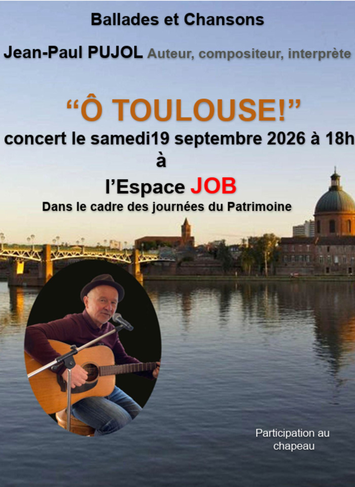 Concert Jean-Paul Pujol, Espace JOB, Toulouse