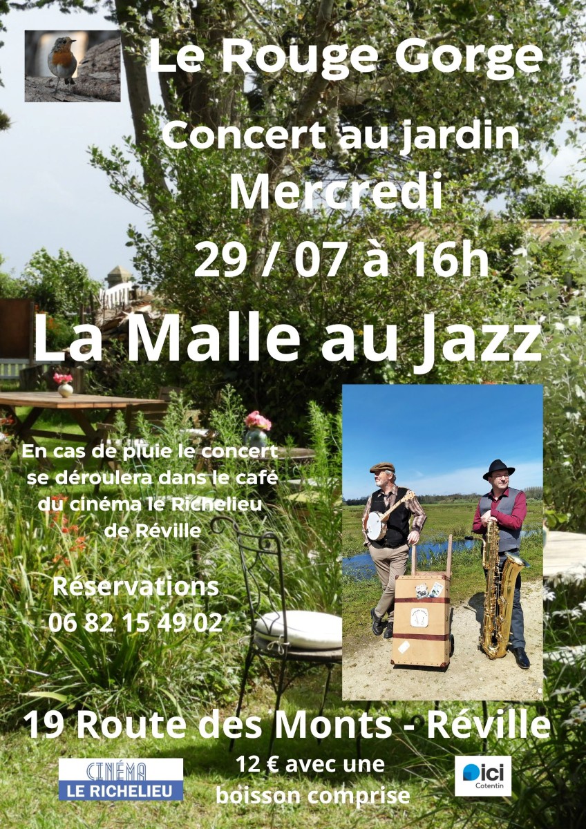 Concert La Malle au jazz 19 Route des Monts Réville 2026-07-29