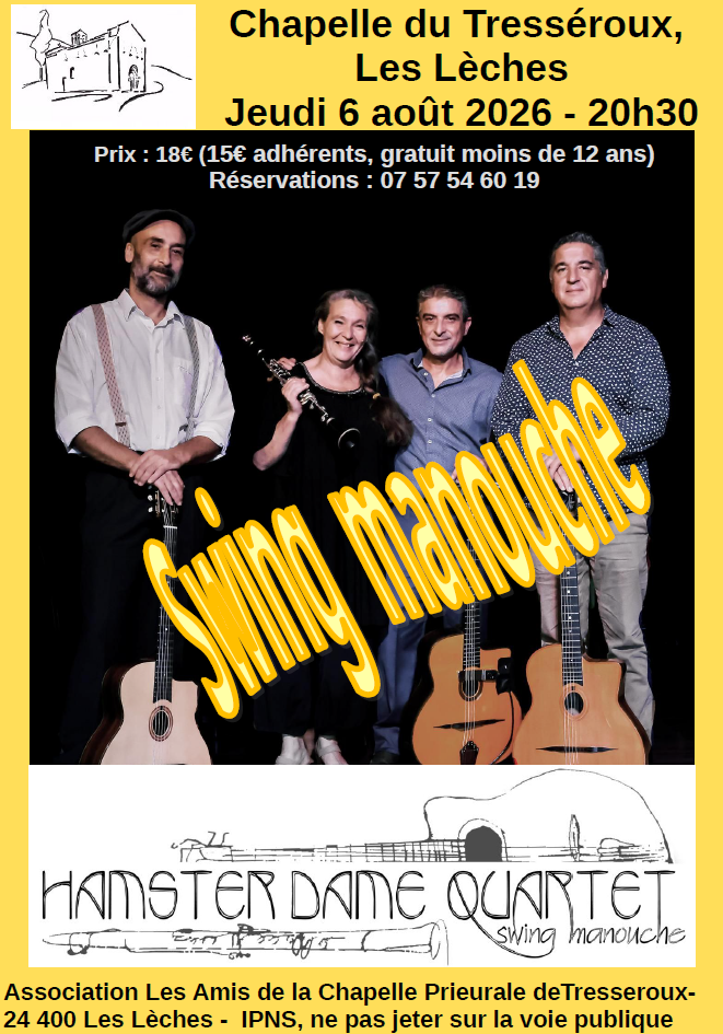 Concert Chapelle de Trésseroux Les Lèches
