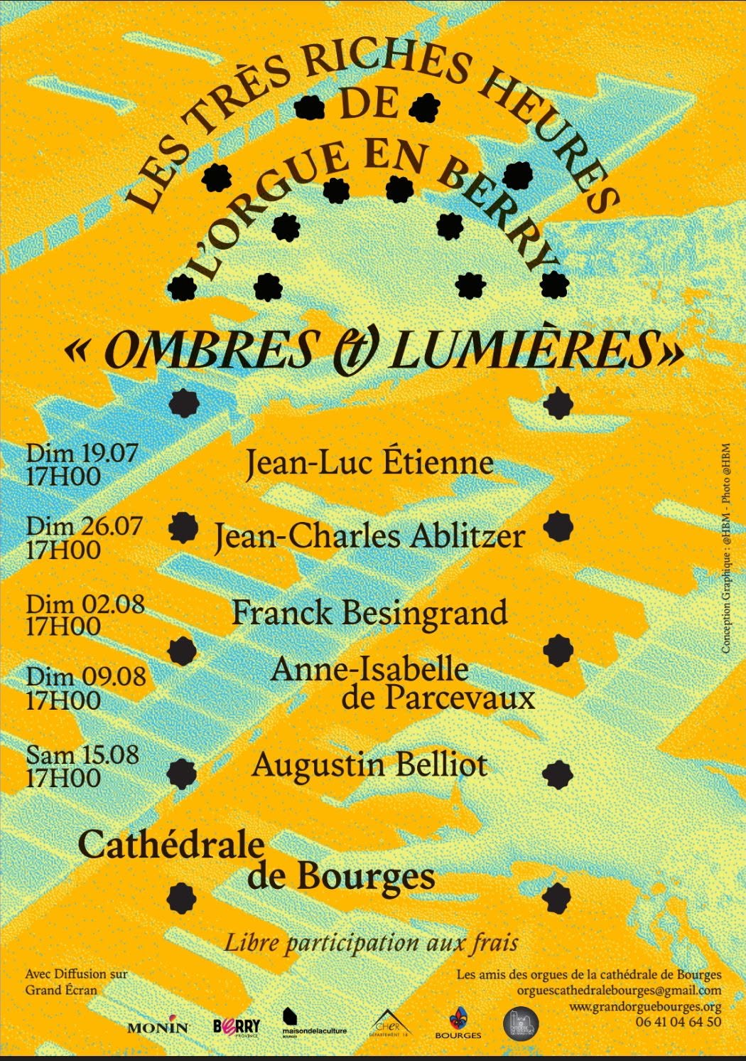 Concert Les très Riches Heures de l&rsquo;Orgue en Berry  Bourges