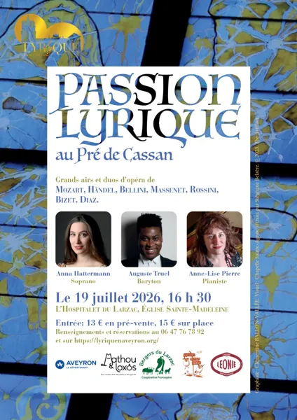 Concert Lyrique  L&rsquo;Hospitalet-du-Larzac