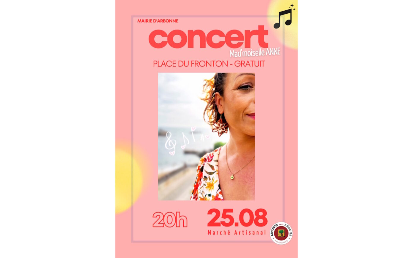 Concert Mad’moiselle Anne Arbonne
