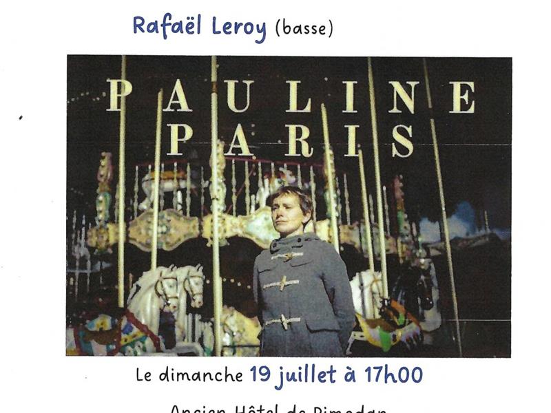 Concert Pauline Paris et Rafaël Leroy Hôtel de Pïmodan Hôtel de Pimodan Toul