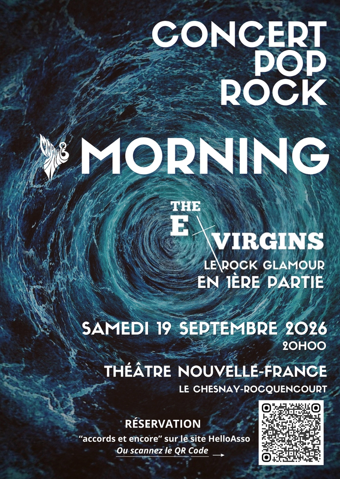 CONCERT POP-ROCK de MORNING, Théâtre Nouvelle-France (TNF), Le Chesnay-Rocquencourt