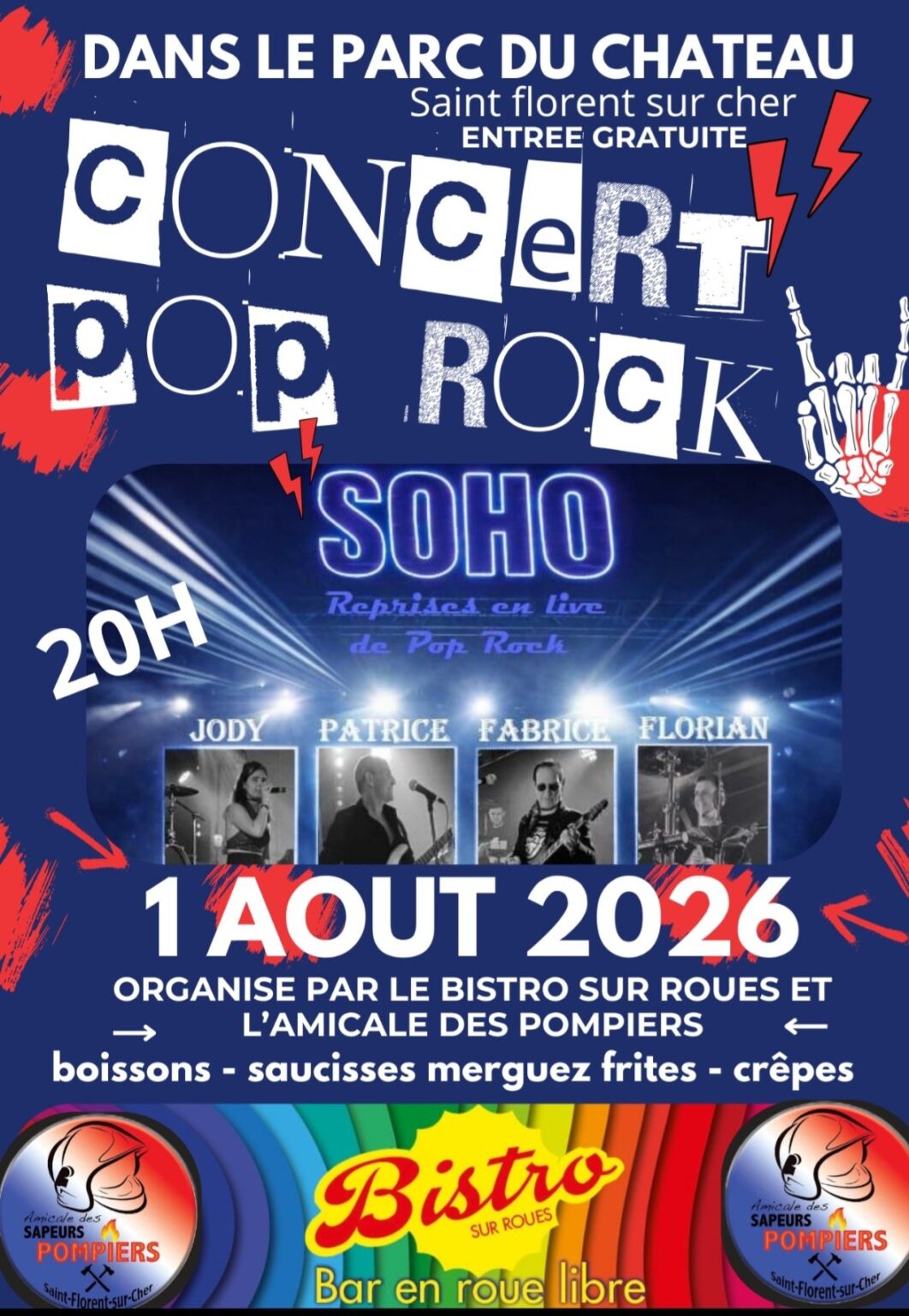 Concert Pop Rock SOHO Saint-Florent-sur-Cher