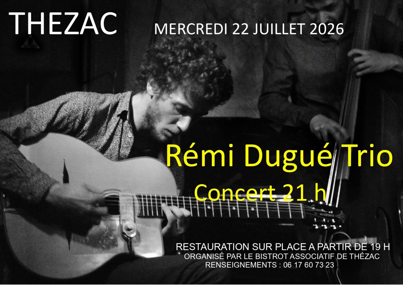 Concert Rémi DUGUÉ TRIO Thézac