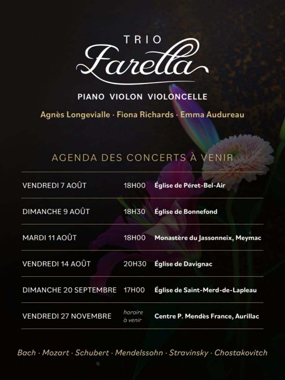 Concert Trio Farella  Péret-Bel-Air