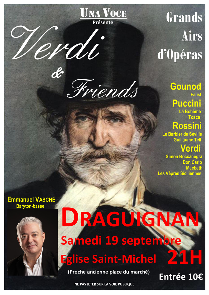 Concert - Verdi & friends Église Saint-Michel Draguignan
