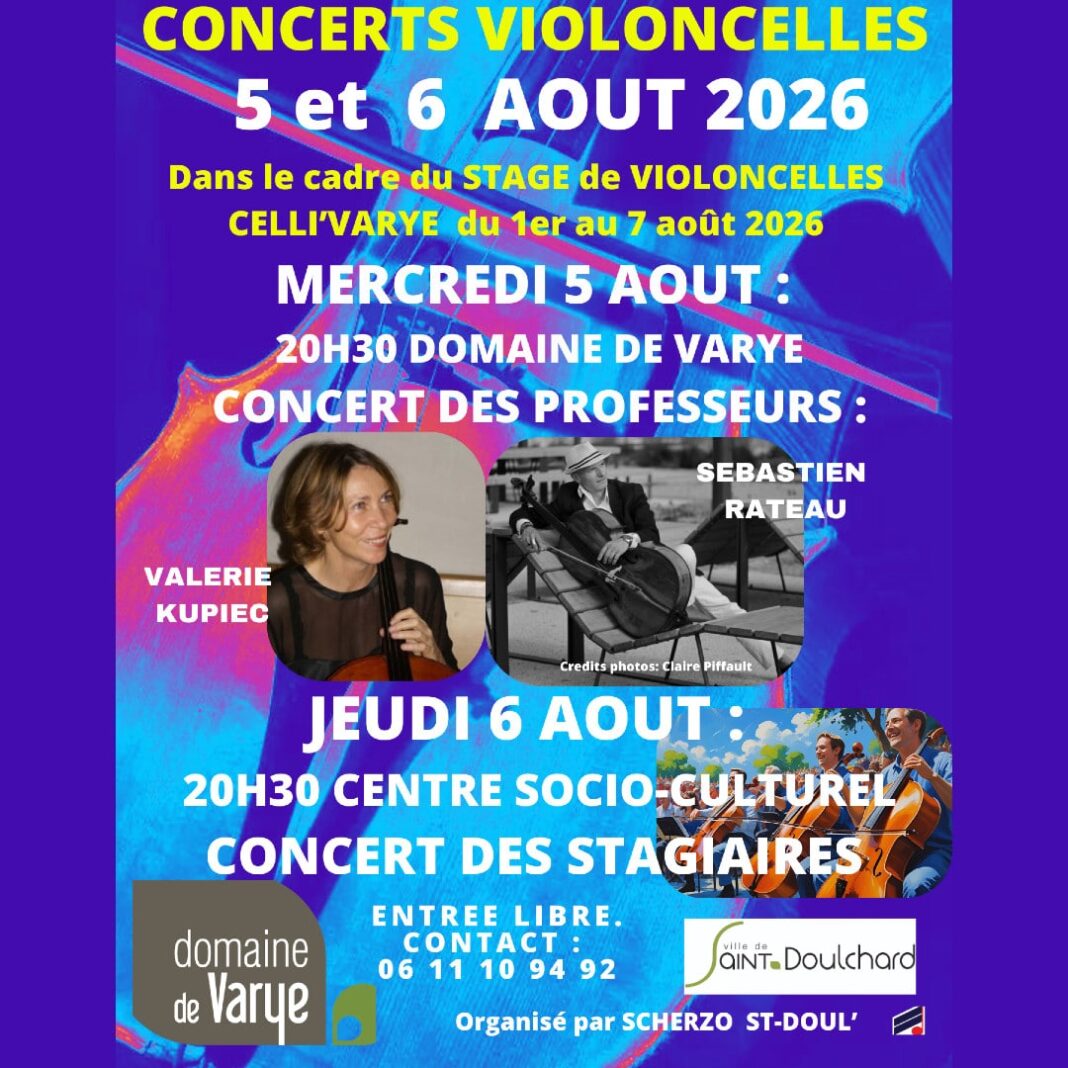 Concert Violoncelles  Saint-Doulchard