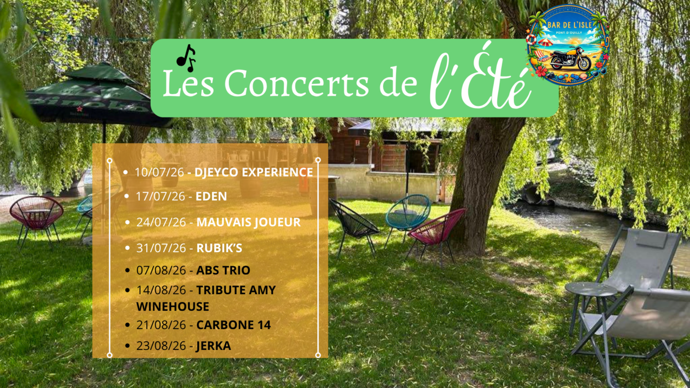Concerts de l’été au Bar de l’Isle Bar de l’Isle Pont-d’Ouilly