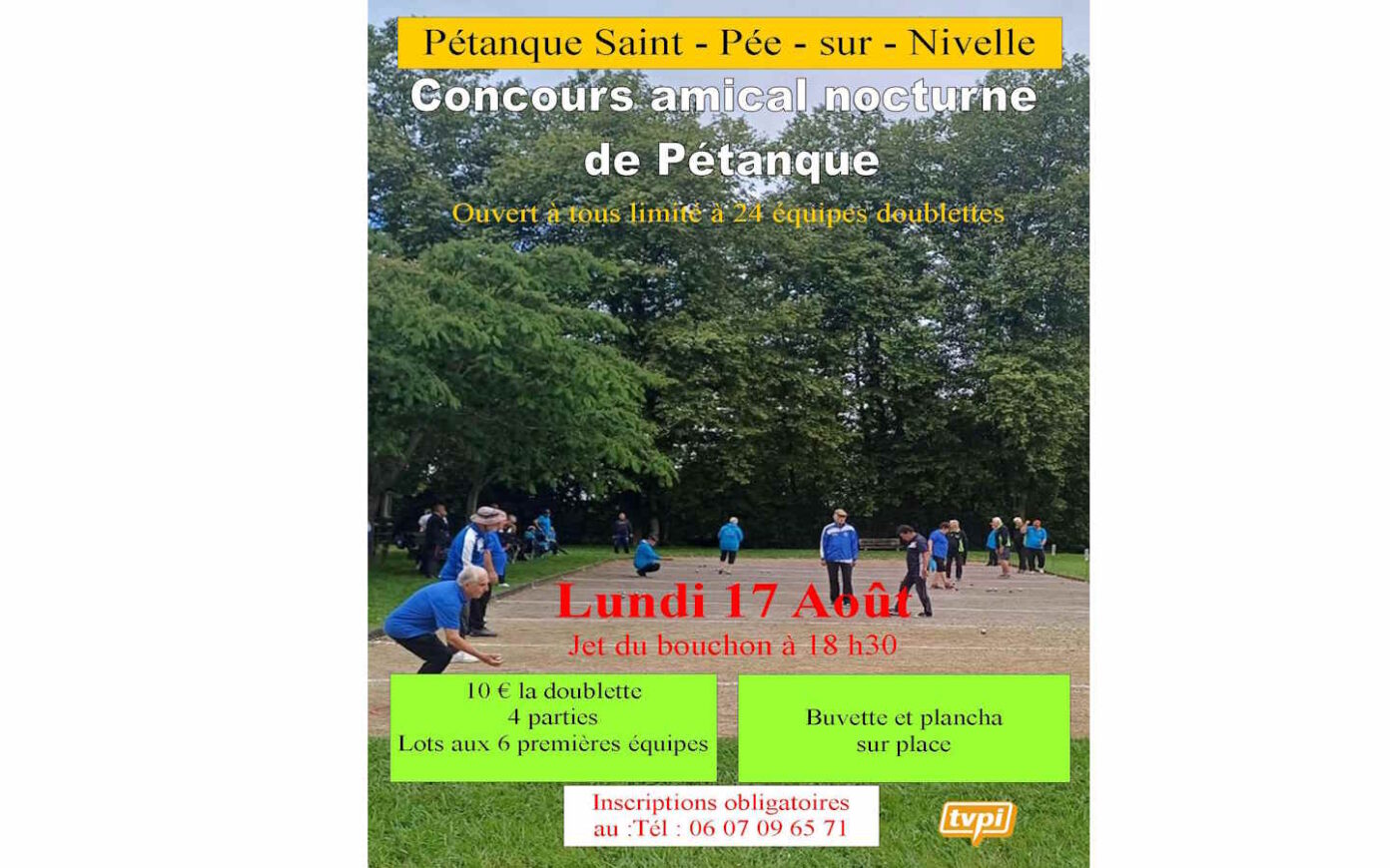 Concours amical nocturne de Pétanque Saint-Pée-sur-Nivelle