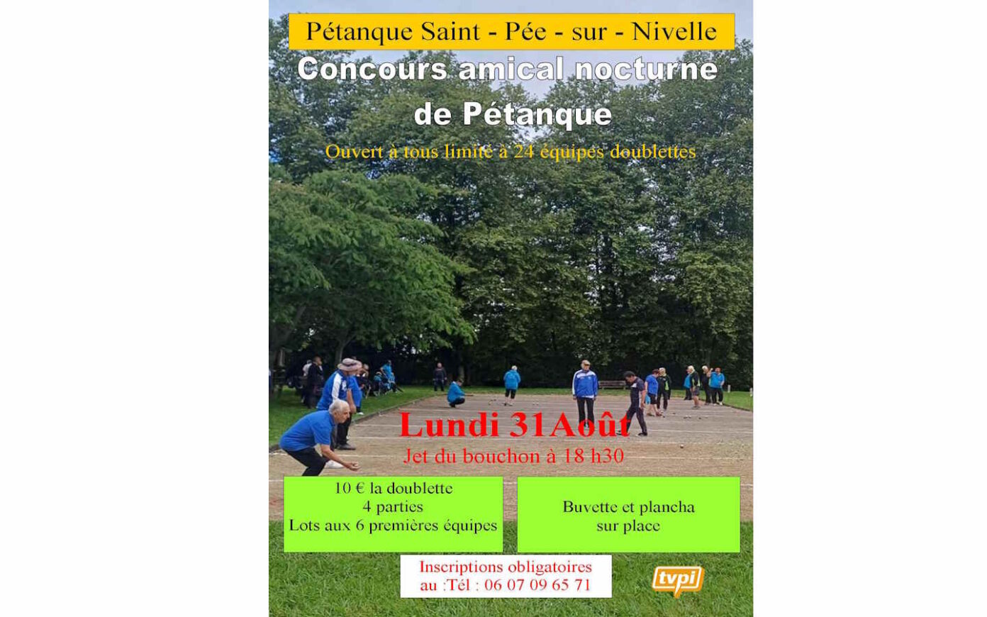 Concours amical nocturne de Pétanque  Saint-Pée-sur-Nivelle