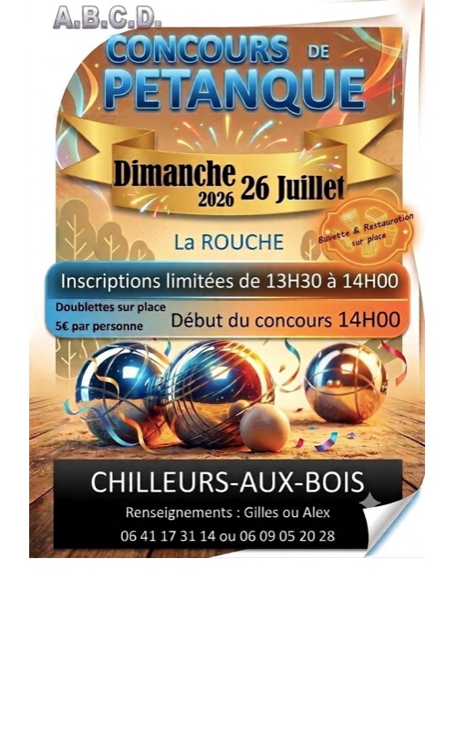 Concours de pétanque Chilleurs-aux-Bois