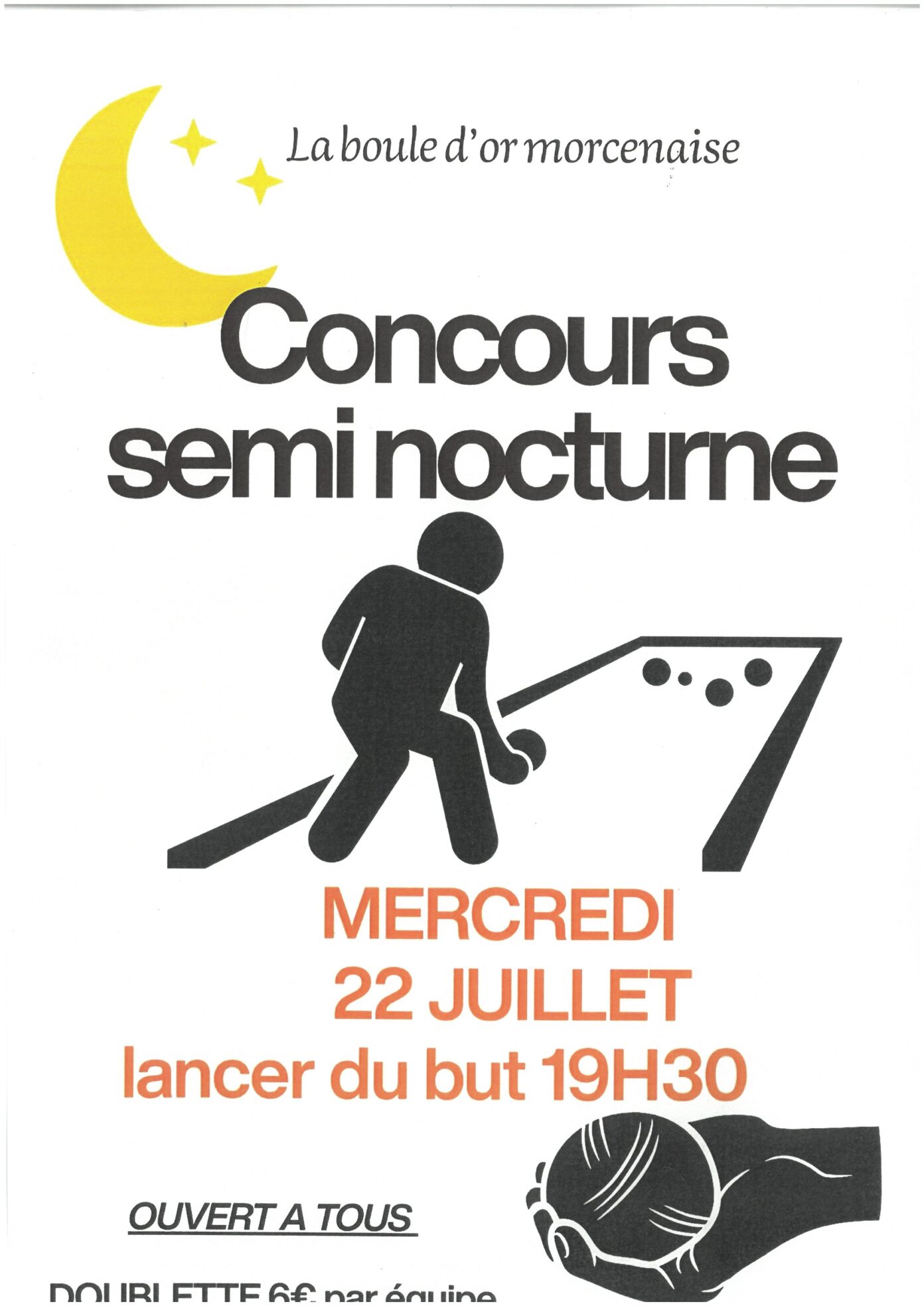 Concours de pétanque semi nocturne Morcenx-la-Nouvelle