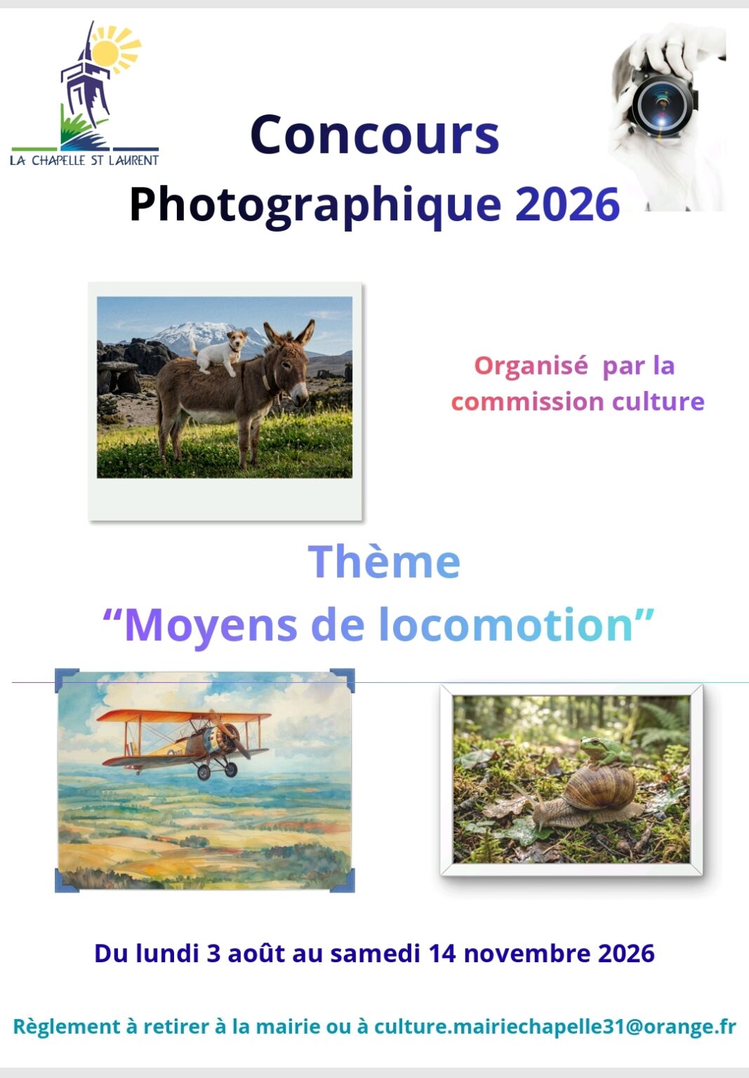 Concours photographique La Chapelle-Saint-Laurent
