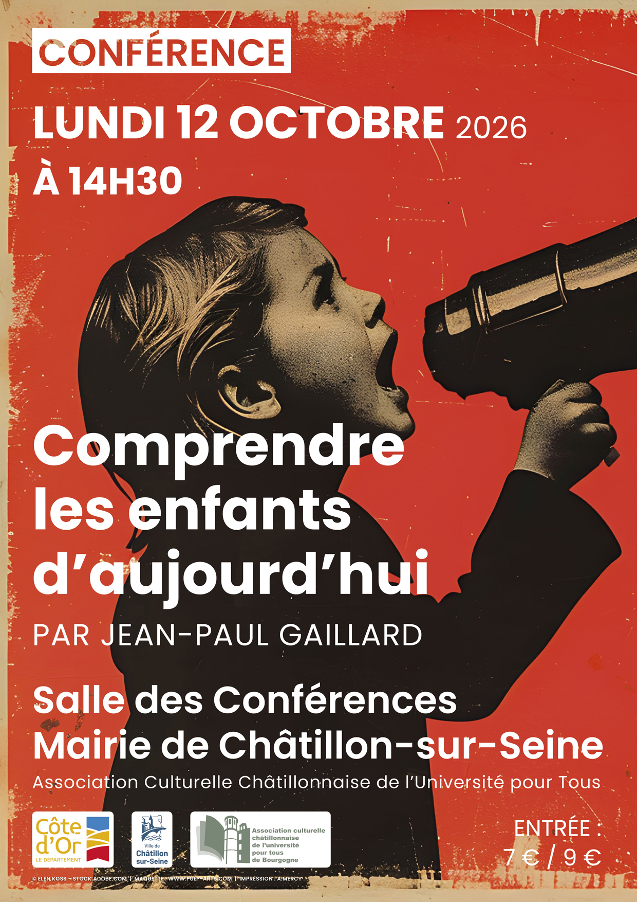 Conférence Comprendre les enfants d'aujourd'hui Rue du Président Carnot Châtillon-sur-Seine 2026-10-12