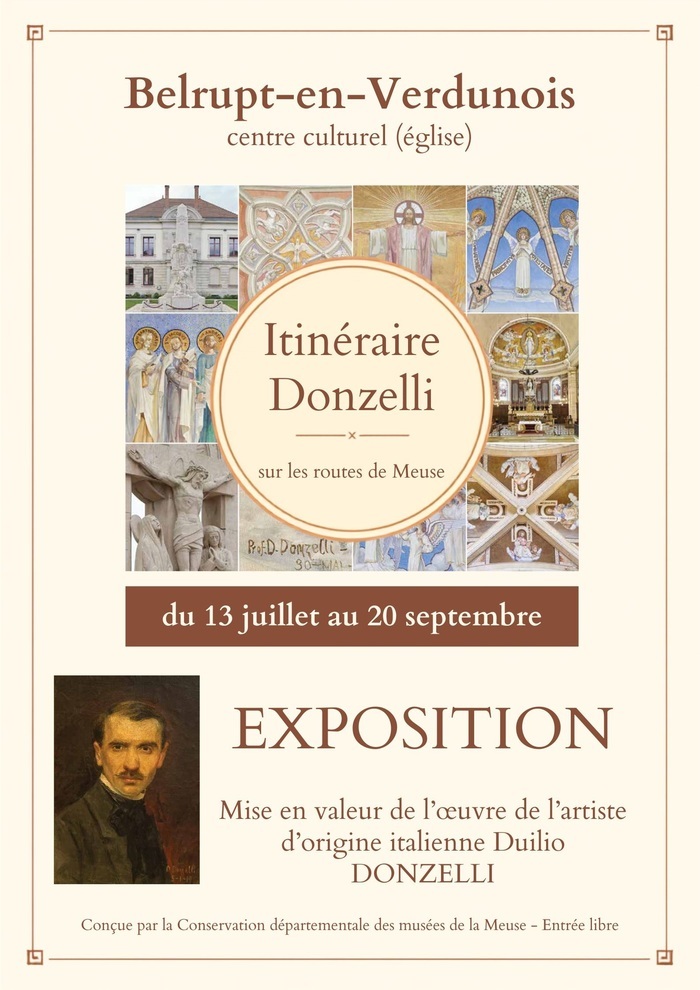 Conférence "Itinéraire Donzelli" Espace Saint-Martin (église) Belrupt-en-Verdunois