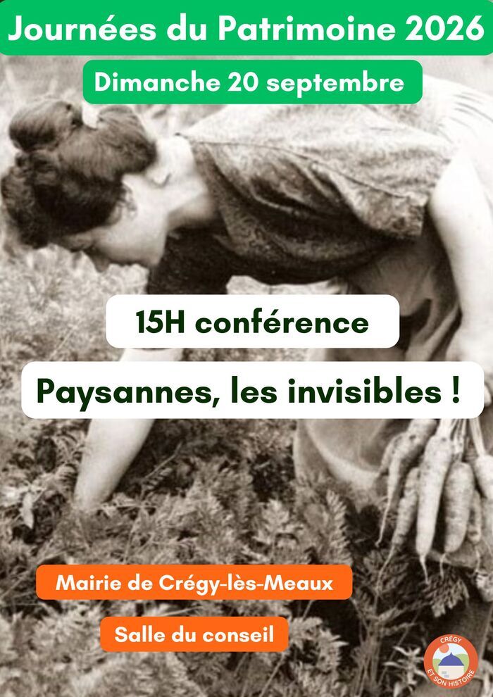 Conférence : Paysannes, les invisibles !, Mairie, Crégy-lès-Meaux