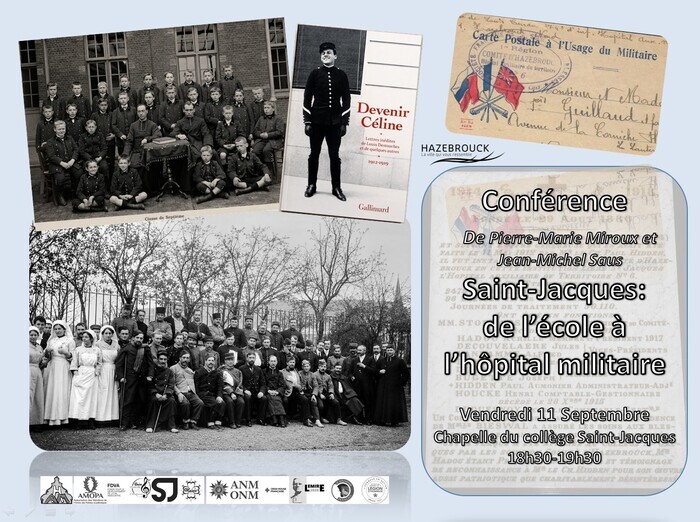 Conférence: Saint-Jacques de l’école à l’hôpital militaire, Collège Saint Jacques, Hazebrouck